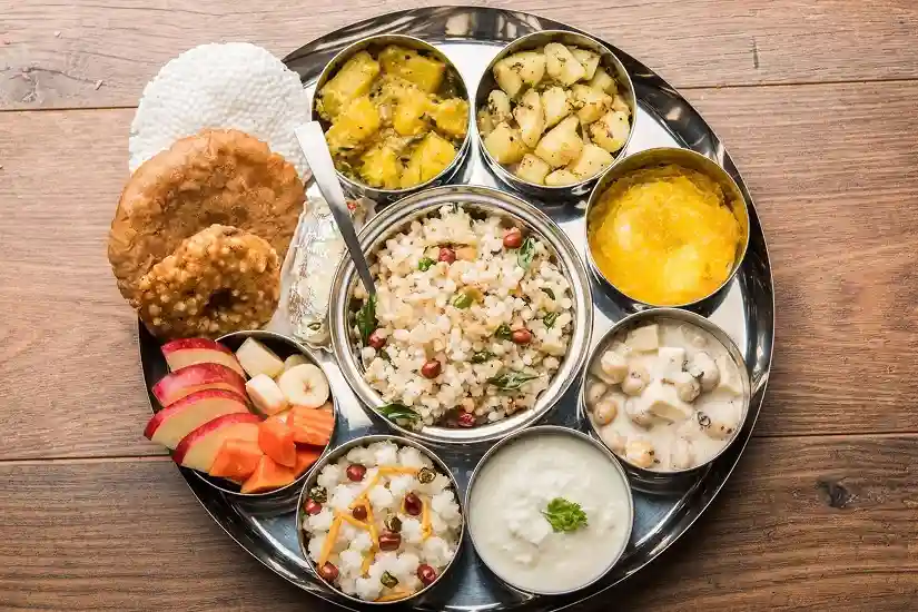 Premium Vrat Thali in Jaipur with Rajgiri Roti, Sabudana Khichdi and Aloo Sabji